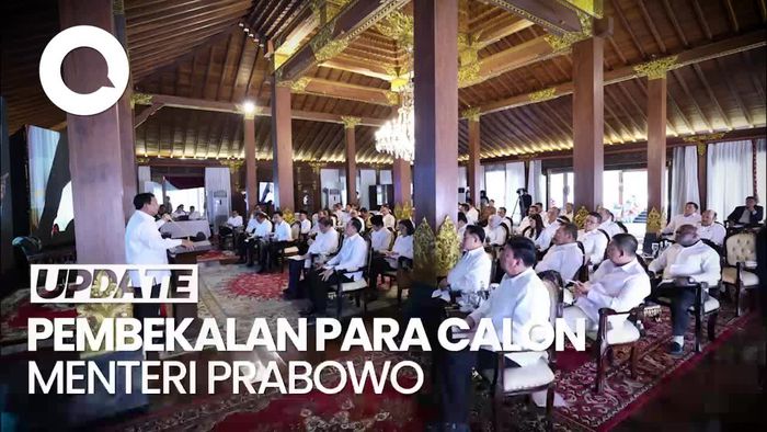 Prabowo Kembali Beri Pembekalan Calon Menterinya di Hambalang Hari Ini