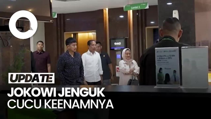 Video Jokowi Jenguk Bebingah Sang Tansahayu ke RSIA Bunda Menteng
