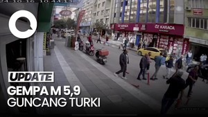 Video: Detik-detik Gempa M 5,9 Guncang Turki, Warga Panik Berhamburan