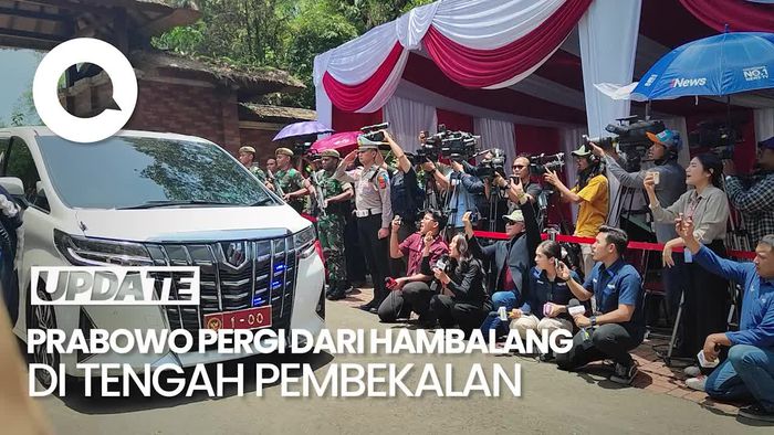 Video: Prabowo Tinggalkan Hambalang di Tengah Pembekalan Calon Wamen