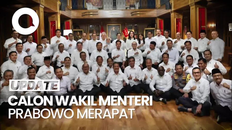 Video Calon Wakil Menteri Prabowo Ikuti Pembekalan Hari Kedua di Hambalang