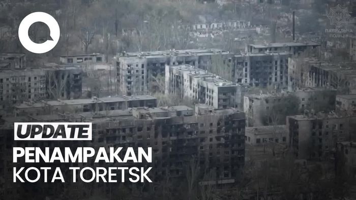 Video: Penampakan Toretsk Ukraina Bak Kota Mati Setelah Diserang Rusia