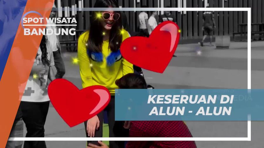 Bermain Seru di Alun-alun Bandung yang Luas