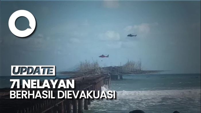 Video: 71 Nelayan yang Terjebak Ombak di Sukabumi Berhasil Dievakuasi