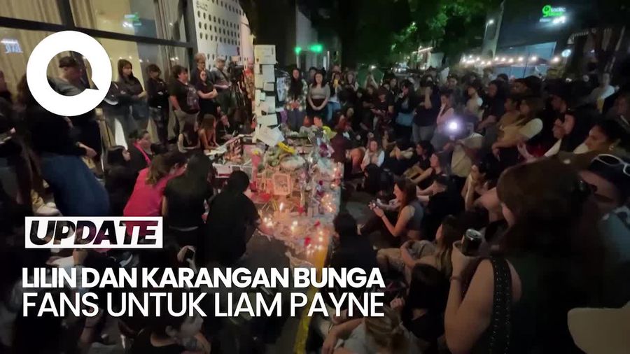 Video Suasana Area Hotel Tempat Liam Payne Tewas: Dipenuhi Lilin dan Karangan Bunga