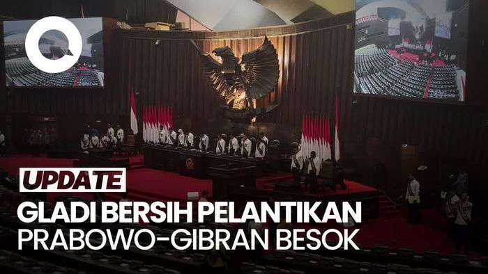 Video Gladi Bersih Pelantikan Presiden Digelar Besok, Pimpinan MPR Hadir