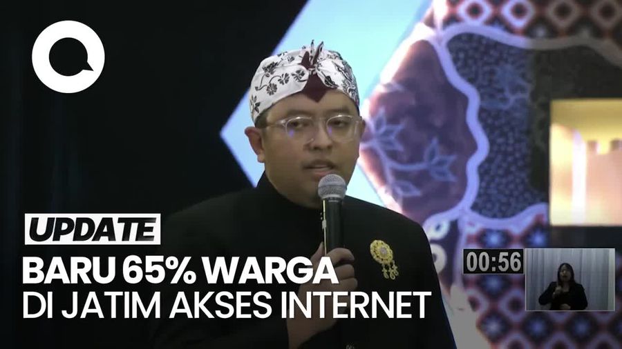Video Lukman Sindir Baru 65% Warga Jatim Bisa Akses Internet, Emil Jawab Begini