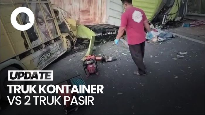 Video Kecelakaan Maut 3 Truk di Bantul: 2 Tewas, 5 Luka-luka