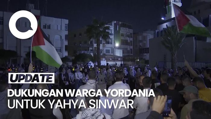 Video: Warga Yordania Geruduk Kedubes Israel Seusai Yahya Sinwar Tewas