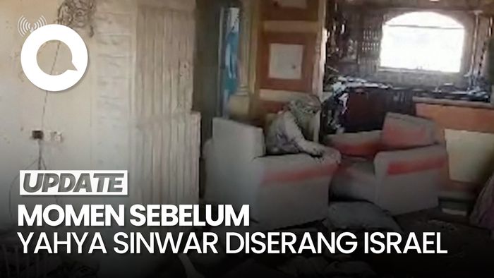 Video Pemimpin Hamas Yahya Sinwar Tertangkap Kamera Drone Sesaat Sebelum Tewas