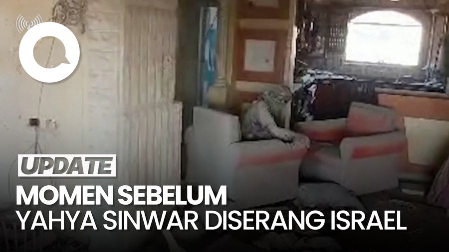 Video Pemimpin Hamas Yahya Sinwar Tertangkap Kamera Drone Sesaat Sebelum Tewas