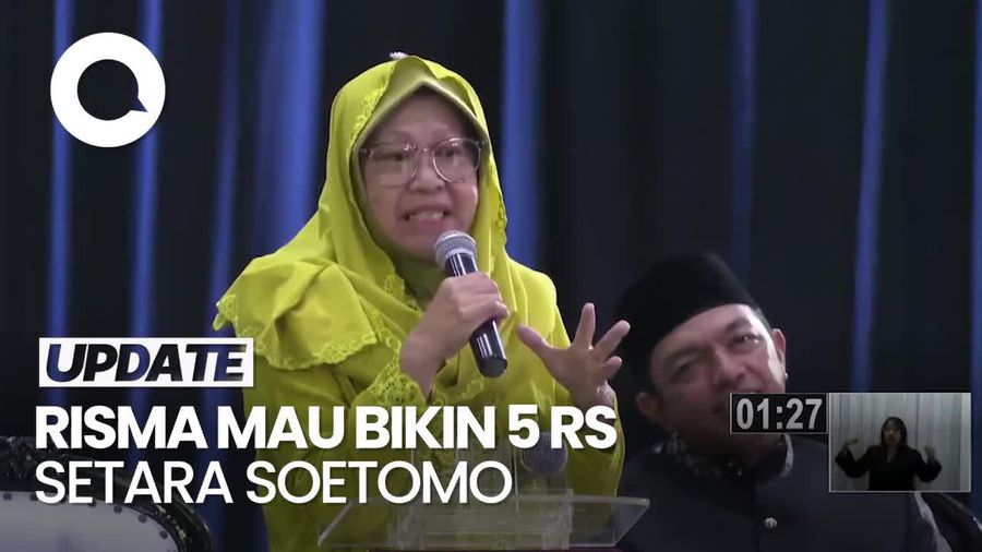 Video Risma Mau Bikin 5 RS Setara dr Soetomo: Terlalu Jauh Kalau ke Surabaya