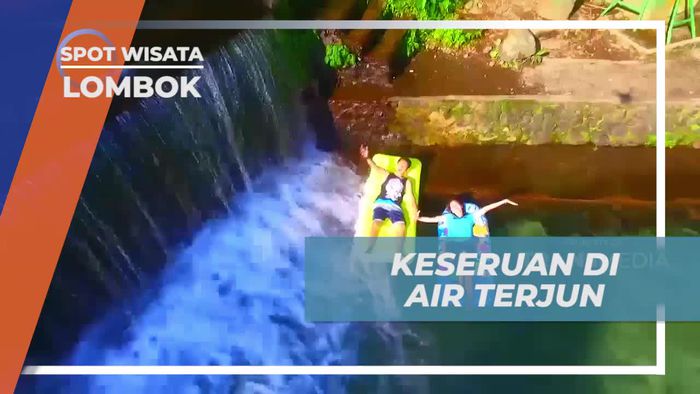 Bersantai Ceria di Kolam Air Terjun Lombok