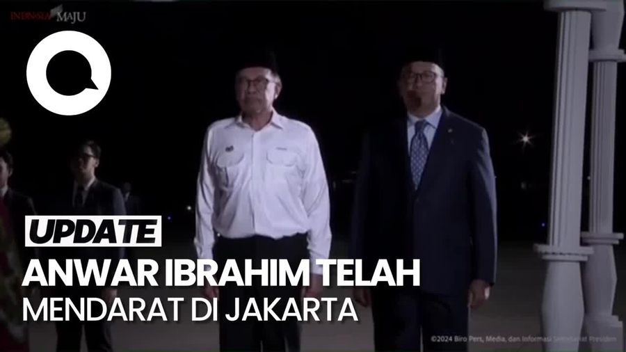Momen Kedatangan PM Malaysia Anwar Ibrahim Jelang Pelantikan Prabowo-Gibran