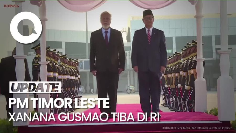 Video Kedatangan PM Timor Leste Jelang Pelantikan Prabowo-Gibran