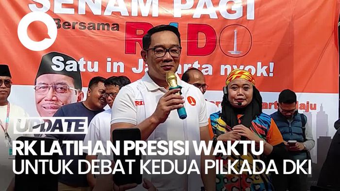 VIdeo: Persiapan Ridwan Kamil di Debat Kedua Pilgub Jakarta, Fokus soal Waktu