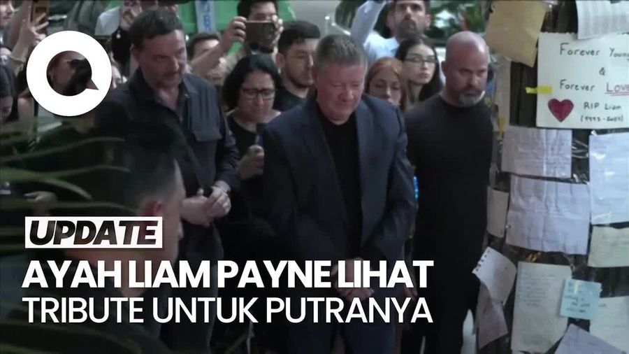 Video: Momen Ayah Liam Payne Lihat Tribute untuk Putranya di Hotel Argentina