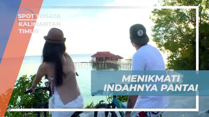 Berenang di Pantai Cantik Pulau Maratua, Kalimantan Timur
