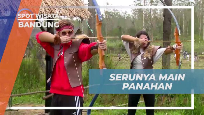 Bersenang-senang Bermain Panahan di Ranca Upas, Bandung