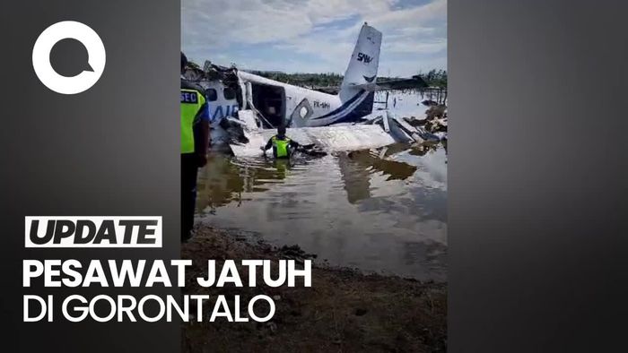 Video Penampakan Pesawat SAM Air yang Jatuh di Gorontalo, 4 Orang Tewas