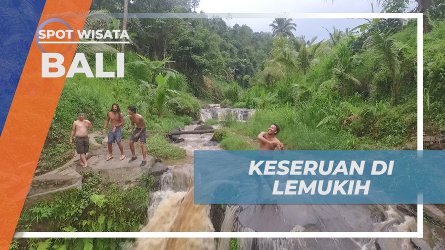 Menikmati Keseruan, Berjoget Ria di Atas Air Terjun Lemukih, Bali