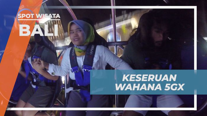 Menikmati Sensasi Melesat Cepat ke Udara dengan Naik Wahana 5GX, Bali