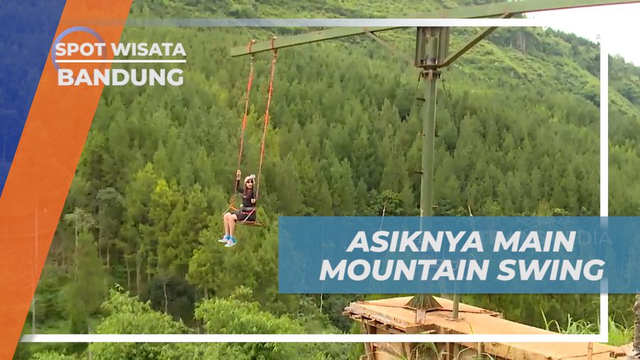 Menguji Nyali, Bermain Mountain Swing yang Menguras Adrenalin, Bandung