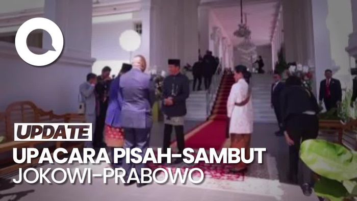 Video: Jokowi Sambut Kedatangan Prabowo-Gibran di Istana Merdeka