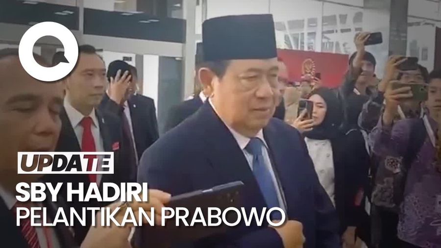 Video: SBY Hadiri Pelantikan Prabowo-Gibran di DPR/MPR