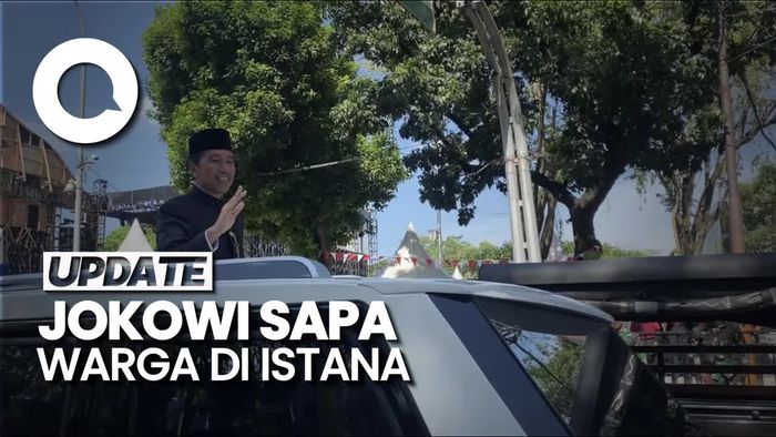 Video: Teriakan Jokowi dari Warga di Istana Merdeka