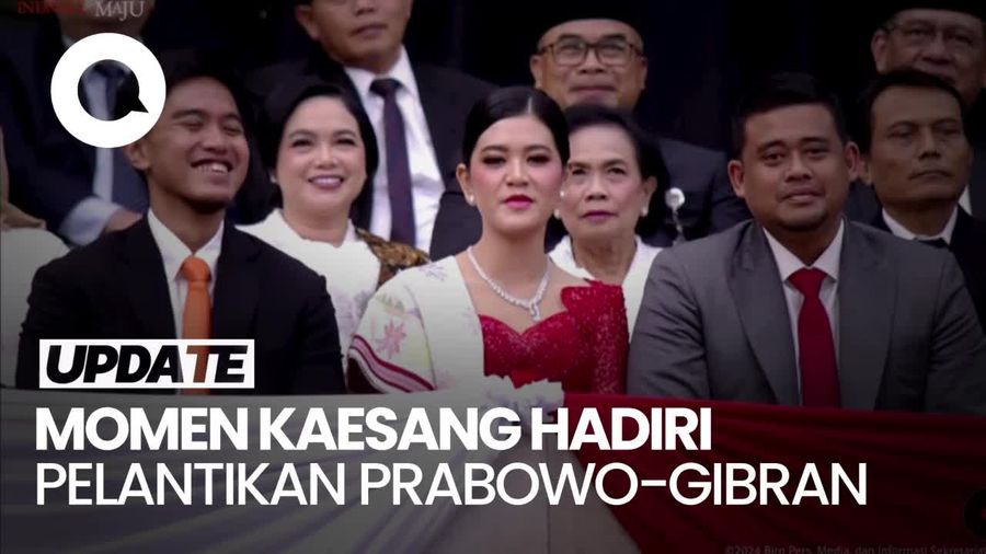 Video: Kaesang Hadiri Pelantikan Prabowo-Gibran Tanpa Erina