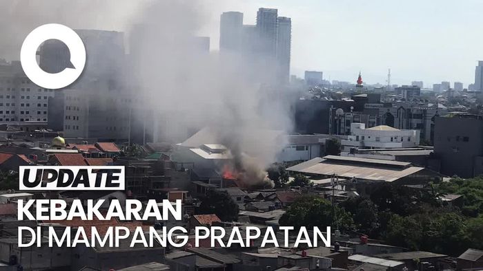 Video: Si Jago Merah Lahap Bangunan di Permukiman Mampang Prapatan