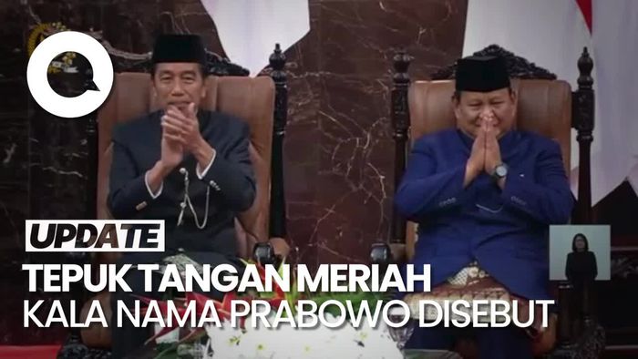 Video Riuh saat Nama Prabowo Disebut di Sidang Pelantikan Presiden-Wapres