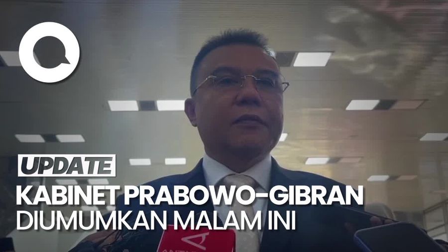 Video: Dasco Sebut Formasi Kabinet Prabowo-Gibran akan Diumumkan Malam Ini