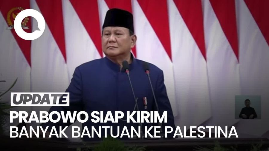 Video: Prabowo Dukung Palestina Merdeka, Siap Kirim Lebih Banyak Bantuan