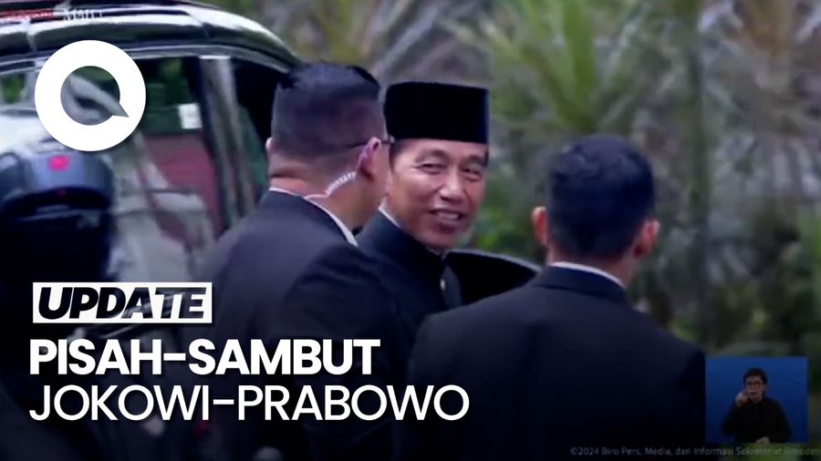 Presiden ke-7 RI Jokowi Tiba di Istana Jelang Pisah-Sambut Prabowo