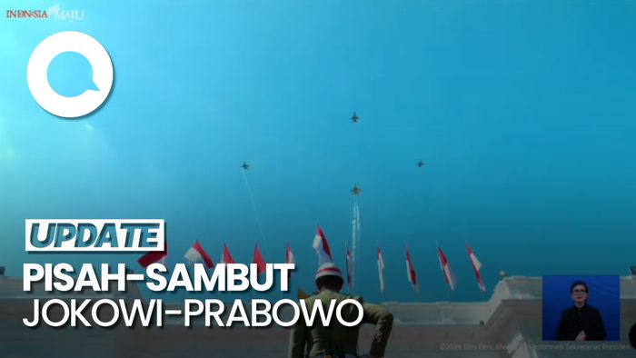 Video: Atraksi Jet Tempur Warnai Pisah-Sambut Jokowi-Prabowo