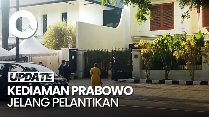 Video Karangan Bunga Banjiri Kediaman Prabowo Jelang Pelantikan Presiden