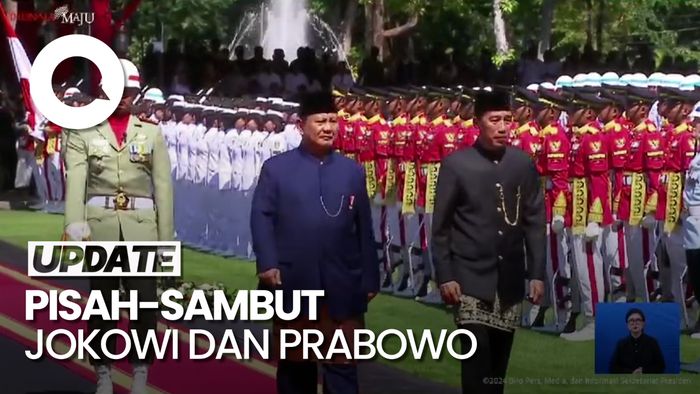 Video Momen Pisah-Sambut Jokowi dan Prabowo di Istana Negara