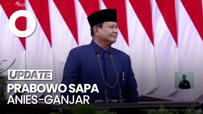 Video: Momen Prabowo Sapa Anies-Ganjar Seusai Dilantik Jadi Presiden