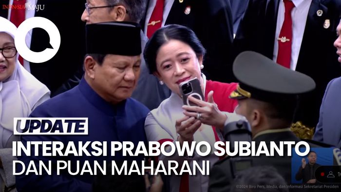 Video: Saat Prabowo Subianto dan Puan Maharani Selfie Bareng