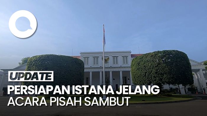 Video: Suasana Istana Pagi Ini Jelang Acara Pisah Sambut Jokowi ke Prabowo