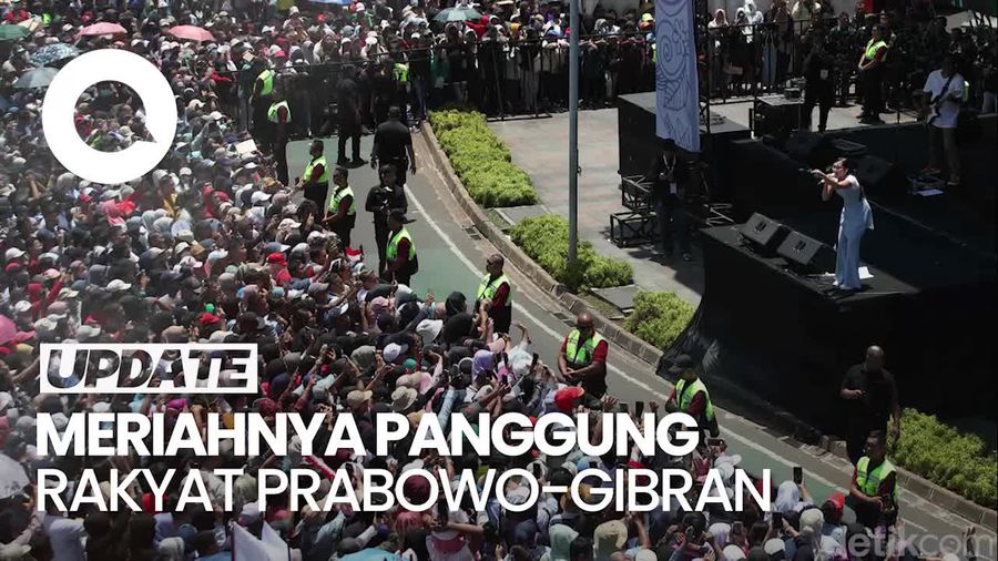 Video: Keseruan Dewa 19-RAN Tampil di Panggung Rakyat Pelantikan Prabowo-Gibran