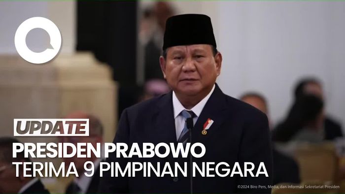 Video: Presiden Prabowo Terima 9 Pimpinan Negara di Istana Seusai Dilantik