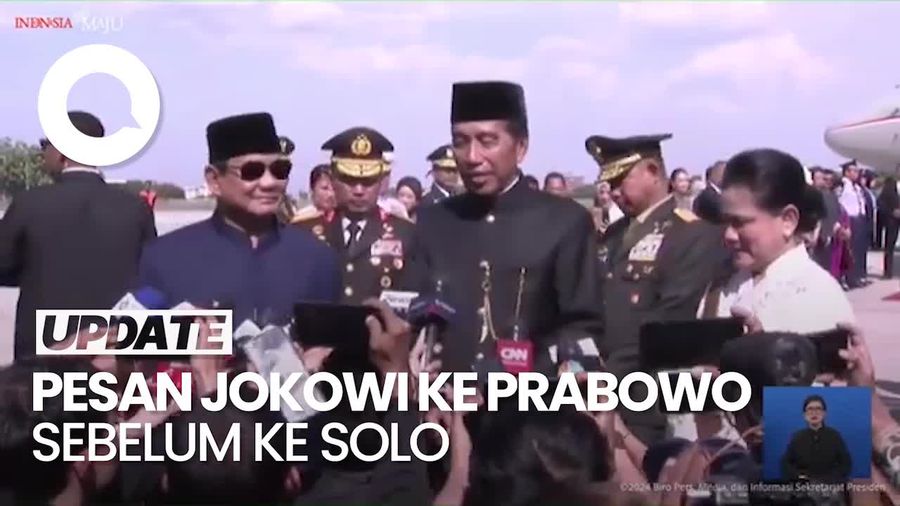 Video: Pesan Jokowi ke Prabowo: Saya Serahkan Seutuhnya Impian Rakyat