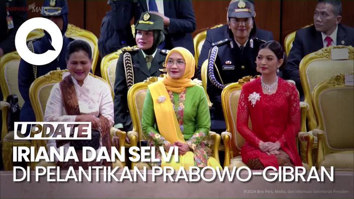 Video: Potret Iriana Jokowi dan Selvi Ananda Salami SBY hingga Anies
