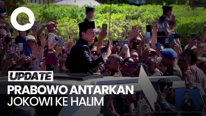Video: Prabowo Antar Jokowi Naik Maung ke Halim untuk Pulkam ke Solo