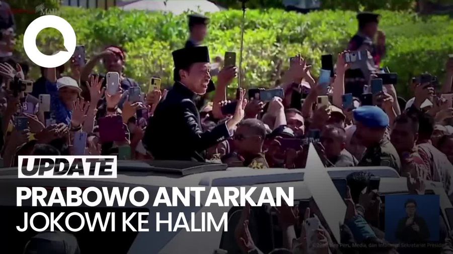 Video: Prabowo Antar Jokowi Naik Maung ke Halim untuk Pulkam ke Solo