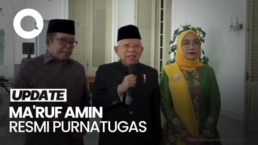 Video Kala Maruf Amin Sampaikan Permintaan Maaf: Saya Merasa Tak Optimal