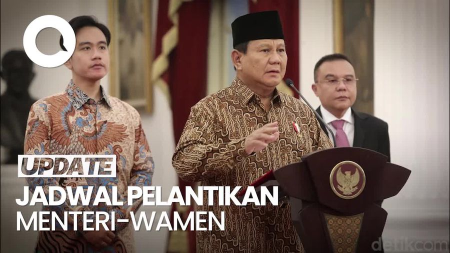 Video Prabowo Bakal Lantik Menteri-Wamen Kabinet Merah Putih Hari Ini